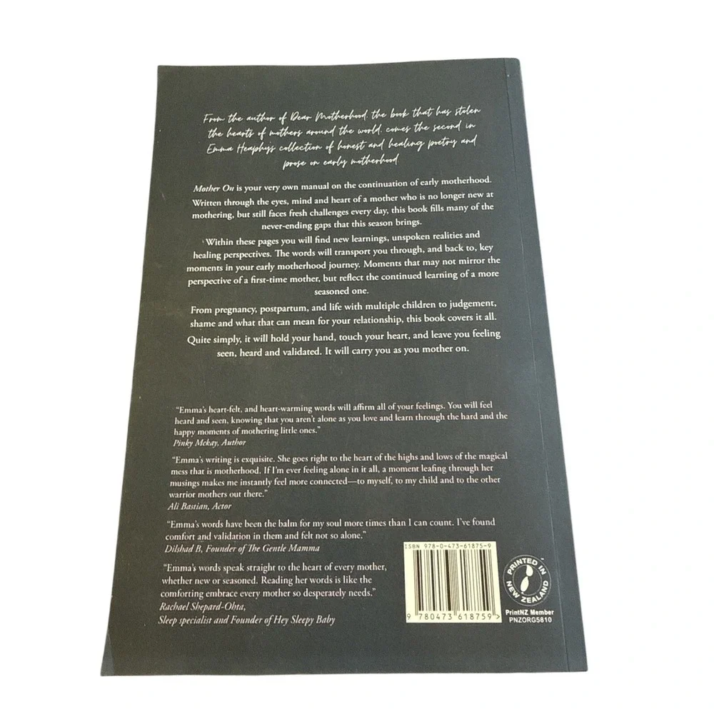 Mother On by Emma Heaphy - Motherhood Poetry Collection‎ Paperback Book